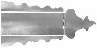 Isaac Haines Lancaster County Patchbox Kit, iron,
7-3/8" overall length